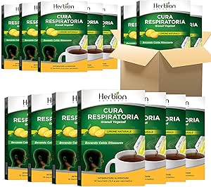 Травяные гранулы Herbion Naturals с натуральным лимонным ароматом - 10 пакетиков (24 упаковки, в каждом по 10 пакетиков)