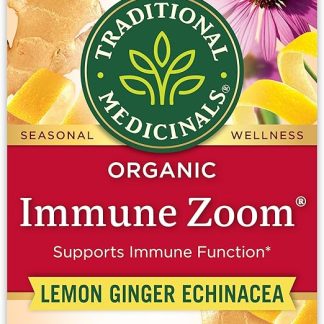 Чай Traditional Medicinals, органический, с лимоном и имбирем, поддерживает иммунную функцию, 16 чайных пакетиков.