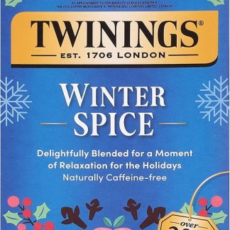 Twinings, травяной чай со вкусом зимних специй, без кофеина, 20 чайных пакетиков, 40 г
