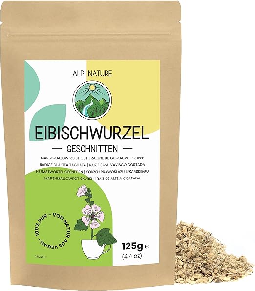 Чай из корня алтея Alpi Nature, 125 г, нарезанный неочищенный корень алтея для приготовления чая.