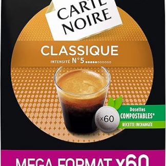 Carte Noire Classic No. 5 - дополнительный формат. Гибкие капсулы, 300 шт. (набор из 5 x 60 шт.)