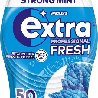 Профессиональная освежающая жевательная резинка с сильным мятным вкусом, без сахара, флакон 50 драже, для свежего дыхания.