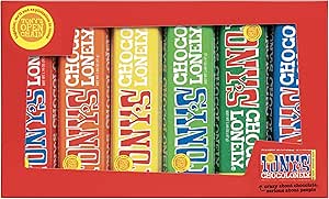 Набор для дегустации шоколада Tony's Chocolonely Rainbow Tasting Pack - 288 г, маленькие шоколадные батончики, подарочная коробка, 6 вкусов, вегетарианский - бельгийский шоколад Fairtrade