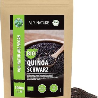 Органическая черная киноа Alpi Nature, 1 кг, черная киноа для приготовления пищи и салатов.