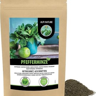 Мятный чай Alpi Nature 125 г, сушеные и нарезанные листья мяты, рассыпной чай