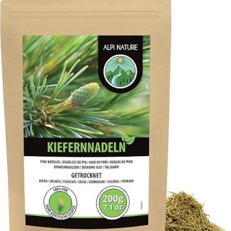 Чай из сосновых иголок Alpi Nature 200 г, сушеные и нарезанные сосновые иголки для приготовления чая.