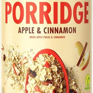 Овсяная каша OneDayMore с яблоком и корицей, без добавления сахара | 450 г | Овсяные хлопья, сушеные инжир и яблоки | Высокое содержание клетчатки