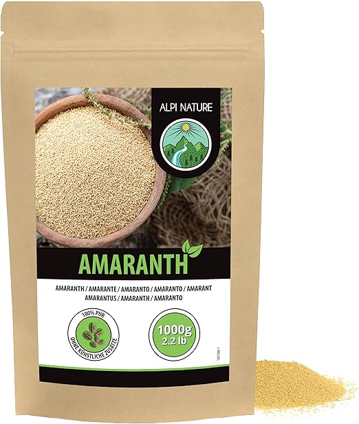 Амарант Alpi Nature (1 кг) 100% натуральный амарант без добавок, идеально подходит к коровяку и каше на завтрак.