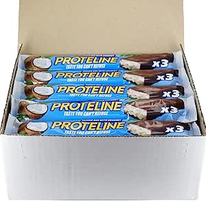 Кондитерские батончики Proteline с кокосовой стружкой, 20 х 100 г