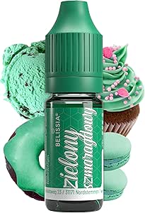 Пищевой краситель Belissia изумрудно-зеленый, 10 мл, высококонцентрированный, произведено в Германии, без сахара, жидкий, для окрашивания напитков, тортов, выпечки, глазури, слайма и многого другого.