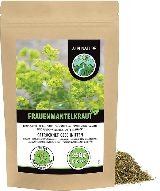 Чай Alpi Nature «Манжетка» 250 г, сушеная и нарезанная манжетка, рассыпной травяной чай.