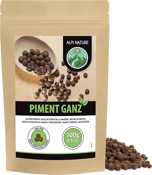 Цельные ягоды душистого перца Alpi Nature, 100 г, для приготовления пищи и маринования.