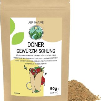 Приправа для кебаба Alpi Nature Döner Kebab, 50 г, смесь специй для кебабов из курицы и баранины.