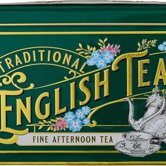 Набор чая New English Teas в винтажной викторианской жестяной коробке, содержащий 40 пакетиков чая для послеобеденного чаепития.