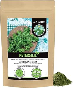 Сушеная петрушка Alpi Nature 250 г, сушеные и молотые листья, приправа из петрушки для приготовления пищи.