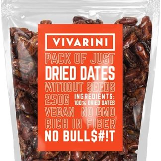 Финики без косточек Vivarini, 250 г | Прекрасный сладкий вкус | Полезный перекус | Идеальное дополнение к настоям, блюдам и десертам | Ценный источник питательных веществ | Сушеные финики без косточек | 0,25 кг
