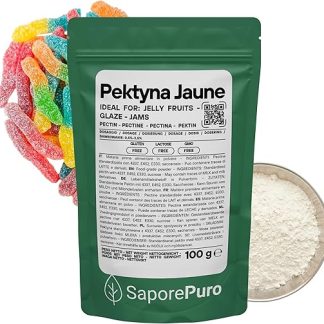 SaporePuro Jaune Pectin 100 г – натуральный желирующий агент с высокой желирующей способностью для джемов и желе – без глютена