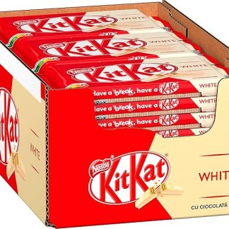 Nestlé KITKAT — хрустящие шоколадные батончики с белым шоколадом, упаковка из 24 штук (24 x 41,5 г)