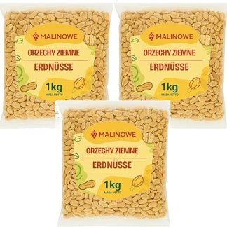 Набор из 3 кусков арахиса с малиной и арахисом (1 кг), обжаренных без соли.