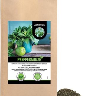 Мятный чай Alpi Nature 250 г, сушеные и нарезанные листья мяты, рассыпной чай