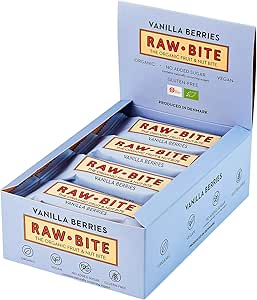 Батончик для сыроедения Raw Bite Vanilla Berries, 1 упаковка (1 x 600 г)