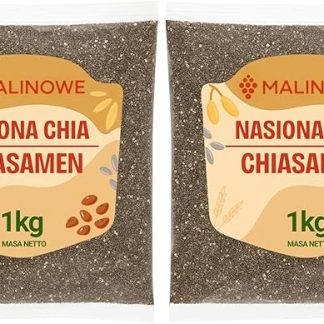 Семена чиа с ароматом малины, 2 x 1 кг, испанский шалфей, высокое качество.