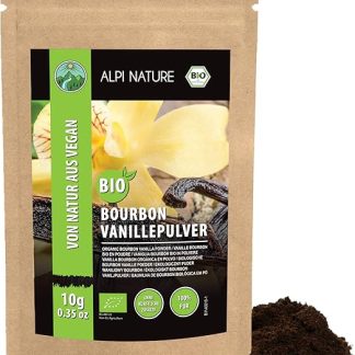 Порошок органической бурбонской ванили Alpi Nature, 10 г, ванильный порошок из мадагаскарских бобов, класс А.