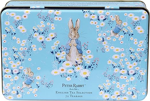 Чай New English Teas Peter Rabbit Daisies в жестяной коробке, 72 пакетика.