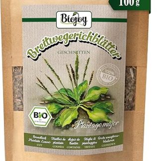 Органический чай из подорожника Biojoy (подходит для заваривания чая) (Plantago major) (100 г)