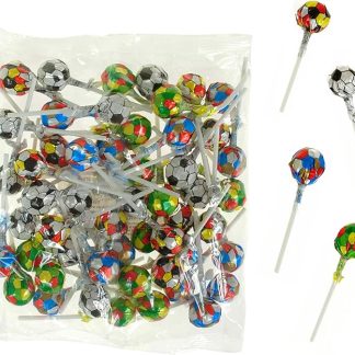 Фруктовые леденцы в форме футбольных мячей Cojak, 8 грамм, 50 штук, большая упаковка, в индивидуальной упаковке.