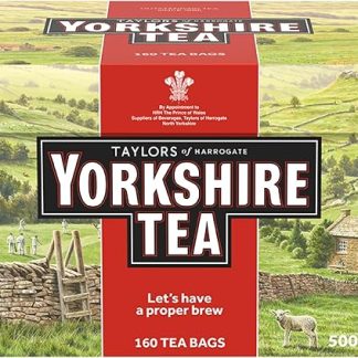 Йоркширский чай — освежающий, крепкий, черный английский чай — из экологически чистых источников — 160 пакетиков