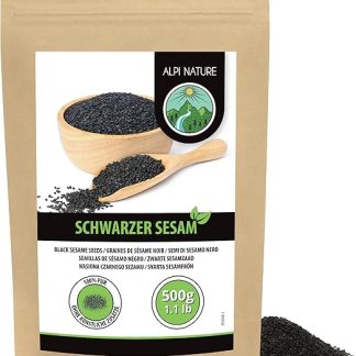 Alpi Nature Sesame Schwarz (500 г) черный кунжут 100% натуральный черный кунжут без добавок