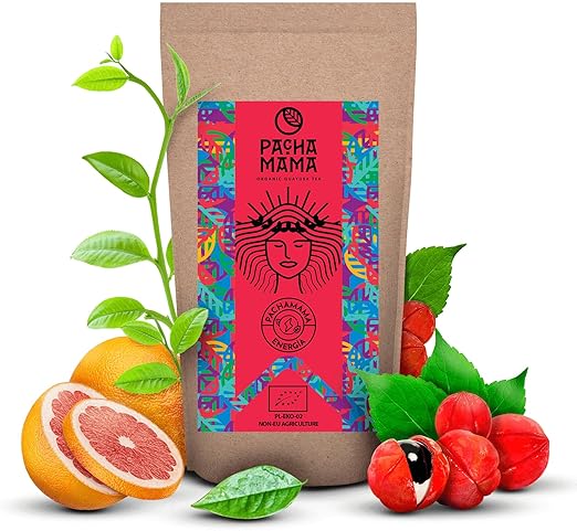 Гуайуса Пачамама Энергетическая 0,25 кг Органическая гуайуса из Эквадора, 250 г Сильный стимулирующий эффект С гуараной Родственник йерба мате Нежный вкус Альтернатива кофе Традиционный индийский настой