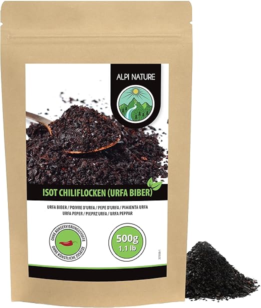 Alpi Nature Urfa Chili Flakes 500г, турецкие перцовые хлопья, Isot Biber, Urfa Biber