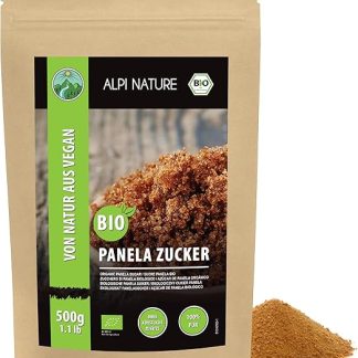 Органический тростниковый сахар панела Alpi Nature 500 г, нерафинированный, натуральный подсластитель.