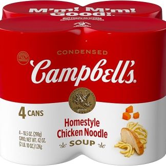 Концентрированный домашний куриный суп с лапшой Campbell's, банка 10,5 унций (упаковка из 4 штук)