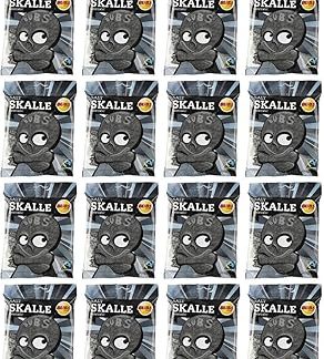 Соленая лакрица Bubs Skull, 24 пакетика по 90 г.