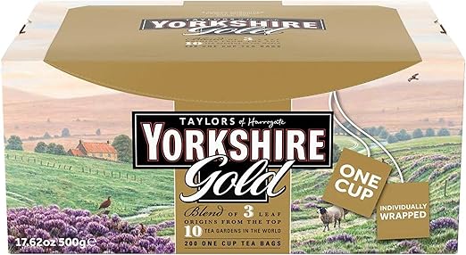 Yorkshire Gold — высококачественная смесь традиционного британского чая — из экологически чистых источников — 200 чайных пакетиков