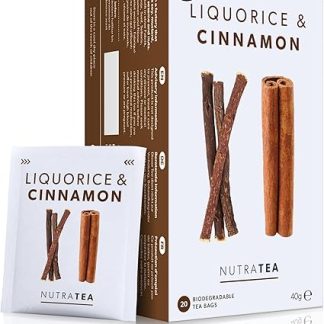 Чай Nutra Tea со вкусом лакрицы и корицы — чай со вкусом лакрицы и корицы, 120 индивидуально упакованных чайных пакетиков, травяной настой (6 пакетиков)