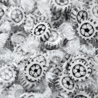 Фигурки футболистов для детского дня рождения, футбольной вечеринки, 500 г - леденцы ручной работы в форме футбольного мяча - украшение стола, подарок для гостей (черные, белые) - Чемпионат мира по футболу FIFA