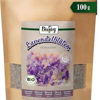 Органические сушеные цветки лаванды Biojoy (100 г)