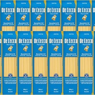 Спагетти Итальянская паста Букатини №. 15 500г - ДеЧекко