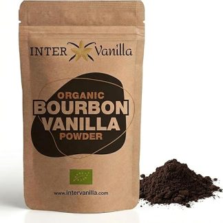 Органический порошок бурбонской ванили InterVanilla, 25 г. Молотая бурбонская ваниль. Ванильный порошок из Мадагаскара. Молотые ванильные стручки, без добавок.