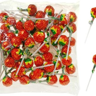 Клубничные леденцы Cojak, 50 шт.