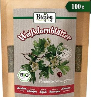 Органический чай из листьев боярышника Biojoy, выращенных в естественных условиях (100 г)