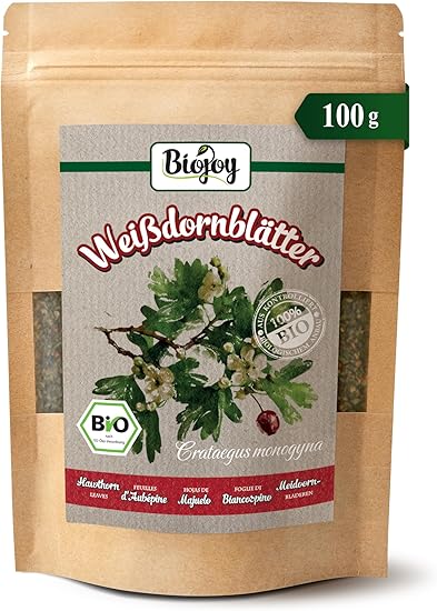 Органический чай из листьев боярышника Biojoy, выращенных в естественных условиях (100 г)