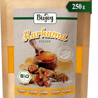 Органический порошок куркумы Biojoy, порошок корня куркумы (250 г)