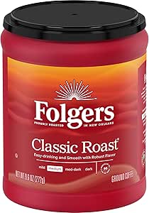Молотый кофе Folgers Classic Roast, средняя обжарка, 255 г.