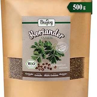 Органические цельные семена кориандра Biojoy - Coriandrum sativum (500 г)