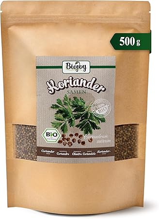 Органические цельные семена кориандра Biojoy - Coriandrum sativum (500 г)